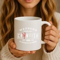 Crawfish Boil Gift Weekend Forecast Cajun And Beer Party Meaningful Gift Coffee Mug thumb 3