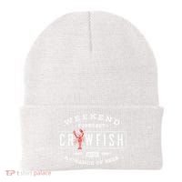 Crawfish Boil Gift Weekend Forecast Cajun And Beer Party Meaningful Gift Beanie thumb 0