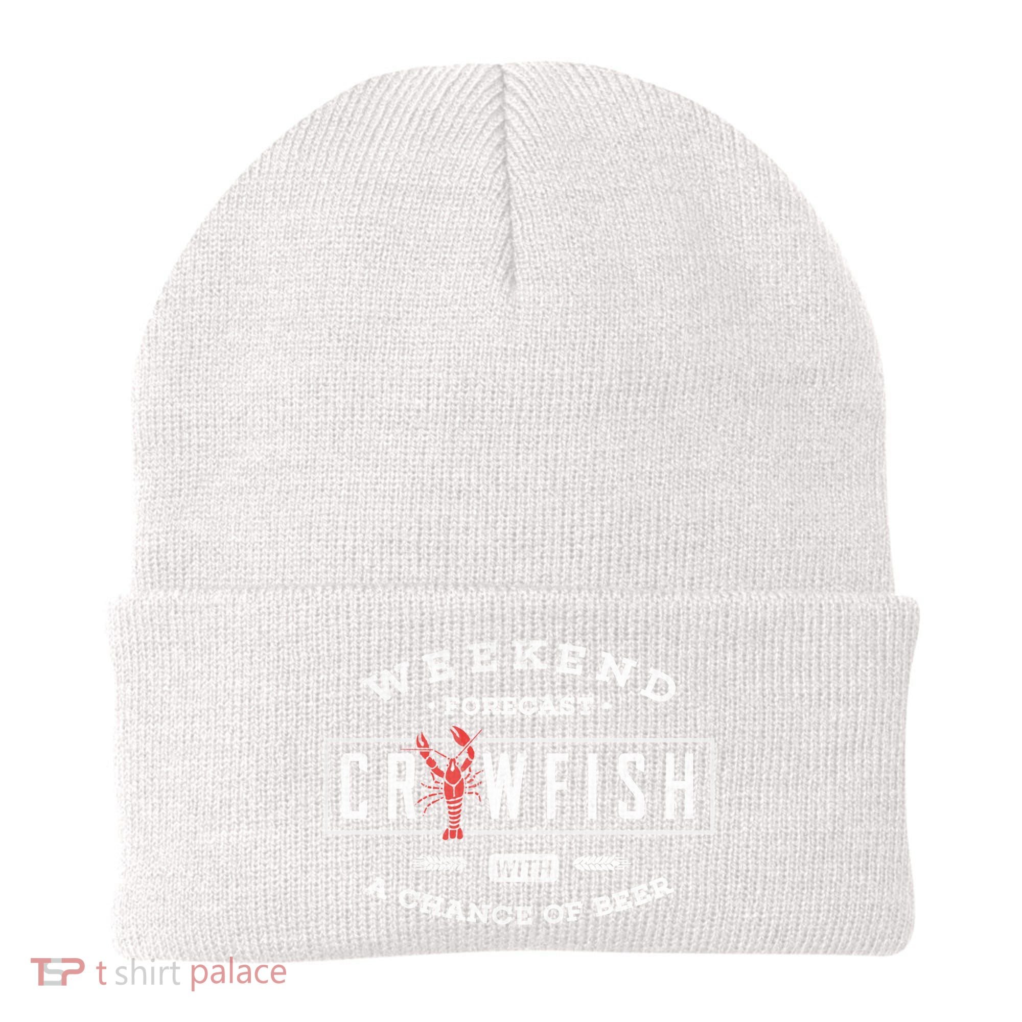 Crawfish Boil Gift Weekend Forecast Cajun And Beer Party Meaningful Gift Beanie