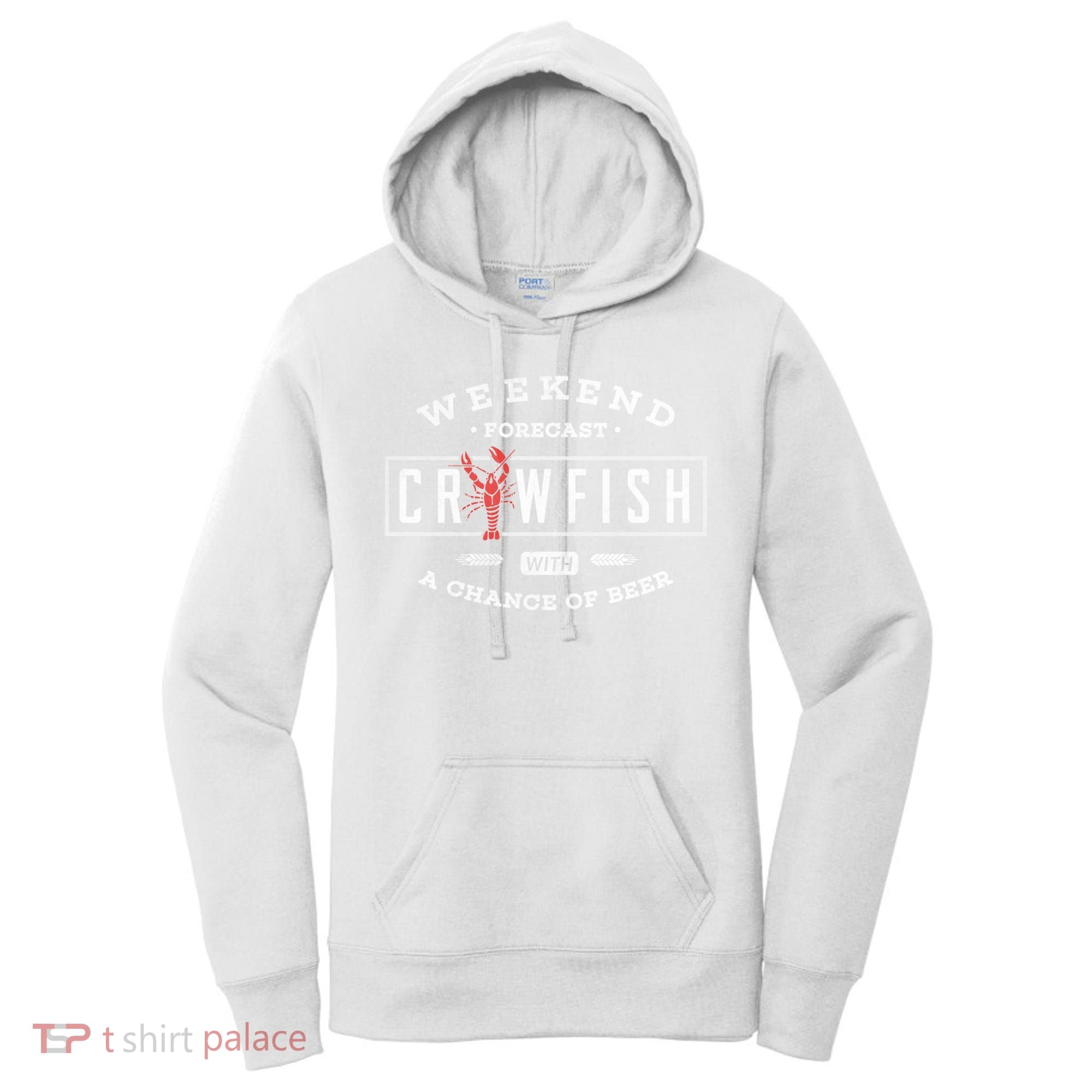 Crawfish Boil Gift Weekend Forecast Cajun And Beer Party Meaningful Gift Women's Hoodie