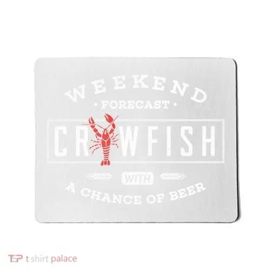 Crawfish Boil Gift Weekend Forecast Cajun And Beer Party Meaningful Gift Mousepad