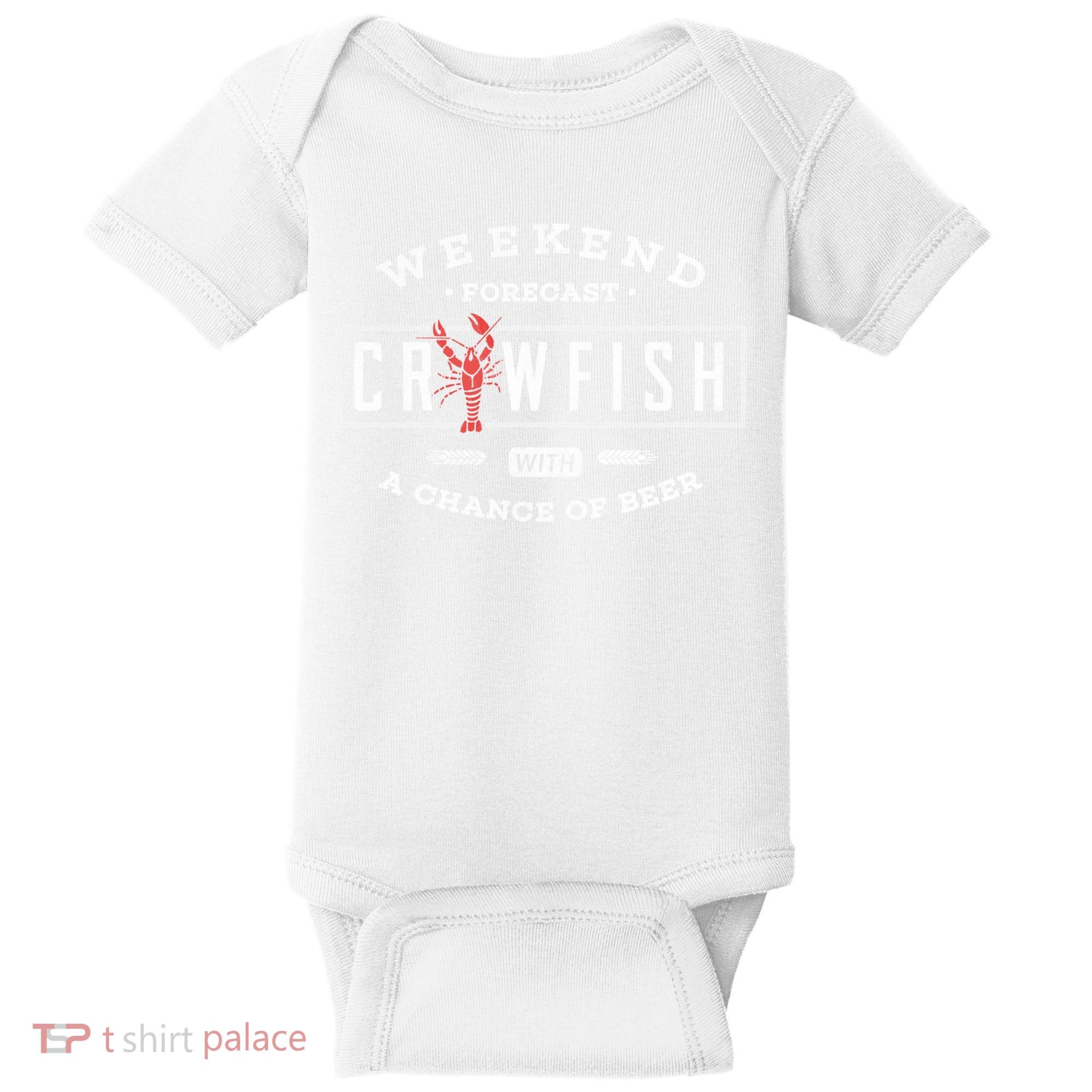 Crawfish Boil Gift Weekend Forecast Cajun And Beer Party Meaningful Gift Baby Bodysuit