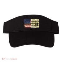 Cigars Bourbon Guns And Freedom American Flag Visor thumb 0