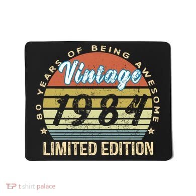 Cool Birthday Gift Vintage 1984 Limited Edition Mousepad