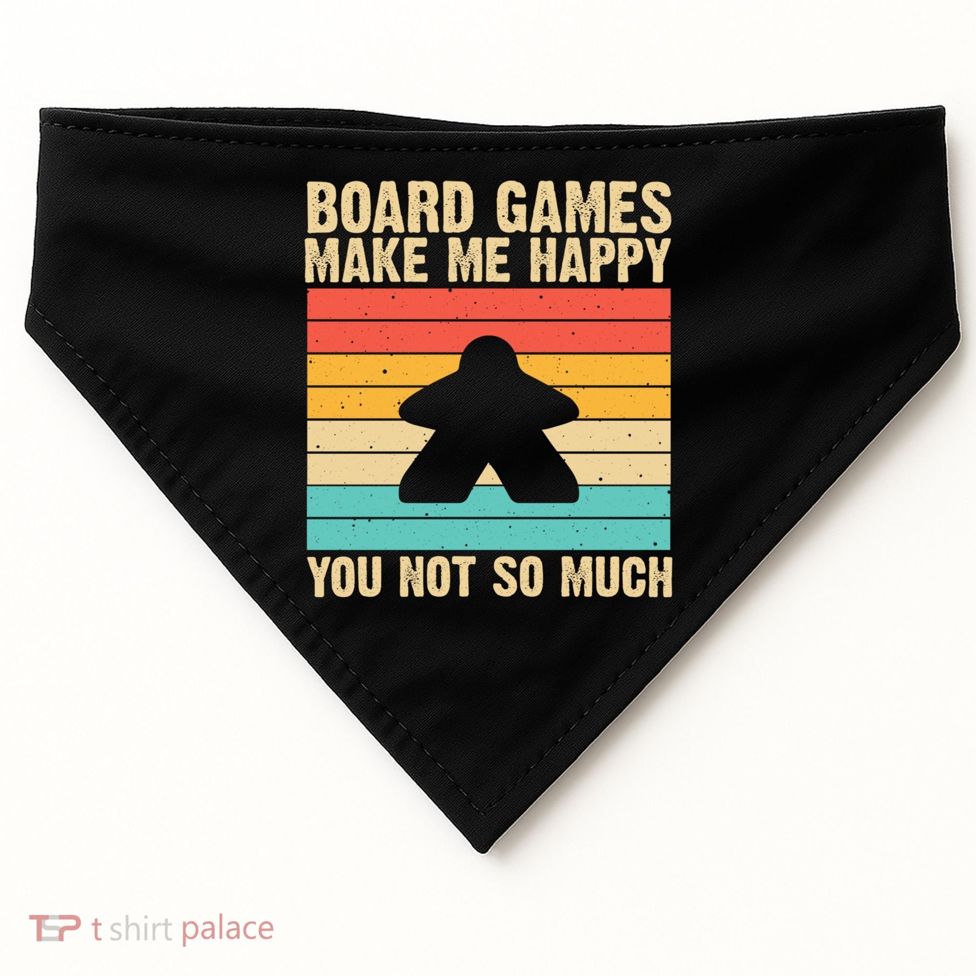 Cool Board Games Meeple Gaming Nerd Game Night Cool Gift USA-Made Doggie Bandana