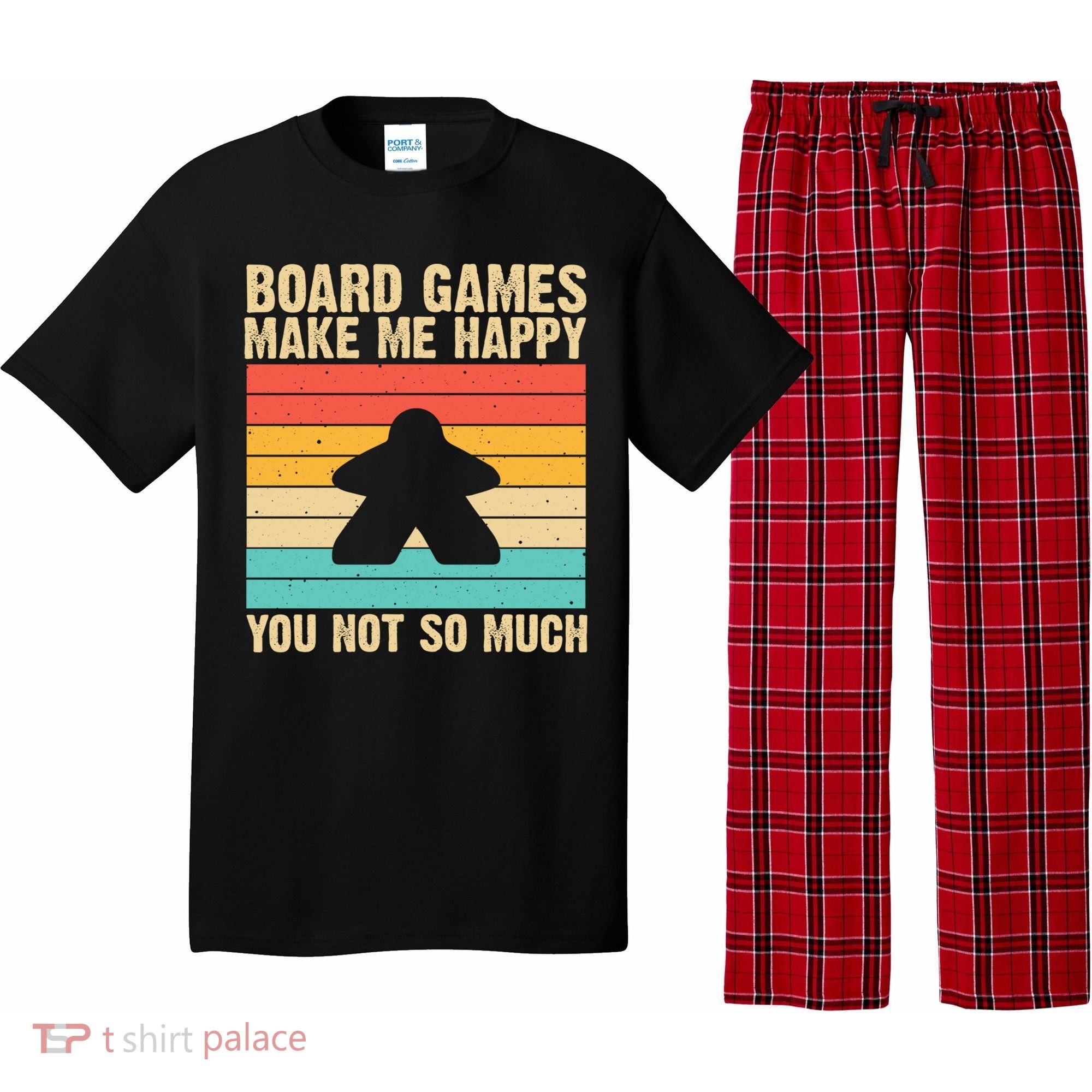 Cool Board Games Meeple Gaming Nerd Game Night Cool Gift Pajama Set
