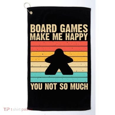 Cool Board Games Meeple Gaming Nerd Game Night Cool Gift Golf Towel