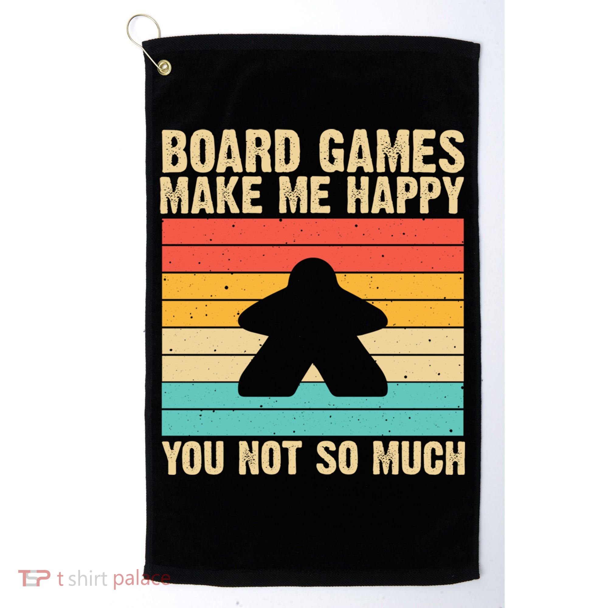 Cool Board Games Meeple Gaming Nerd Game Night Cool Gift Golf Towel