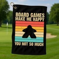 Cool Board Games Meeple Gaming Nerd Game Night Cool Gift Golf Towel thumb 1