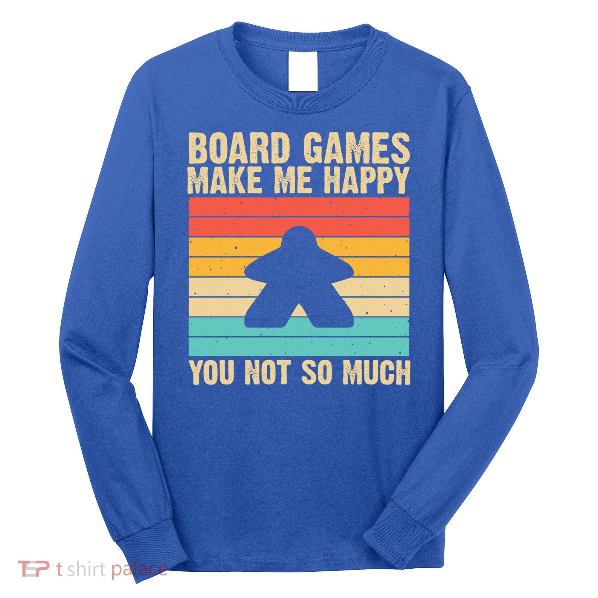 Cool Board Games Meeple Gaming Nerd Game Night Cool Gift Long Sleeve Shirt