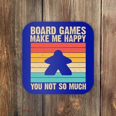 Cool Board Games Meeple Gaming Nerd Game Night Cool Gift Coaster
