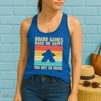 Cool Board Games Meeple Gaming Nerd Game Night Cool Gift Women's Tank Top thumb 2