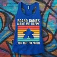 Cool Board Games Meeple Gaming Nerd Game Night Cool Gift Women's Tank Top thumb 3