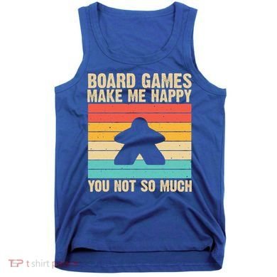 Cool Board Games Meeple Gaming Nerd Game Night Cool Gift Tank Top