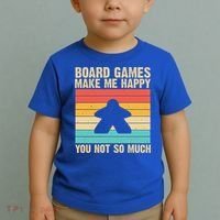 Cool Board Games Meeple Gaming Nerd Game Night Cool Gift Toddler T-Shirt thumb 2