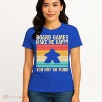 Cool Board Games Meeple Gaming Nerd Game Night Cool Gift Women's T-Shirt thumb 4