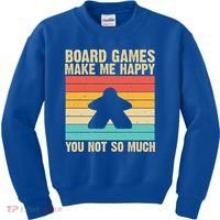 Cool Board Games Meeple Gaming Nerd Game Night Cool Gift Kids Sweatshirt thumb 0
