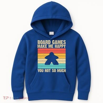 Cool Board Games Meeple Gaming Nerd Game Night Cool Gift Kids Hoodie