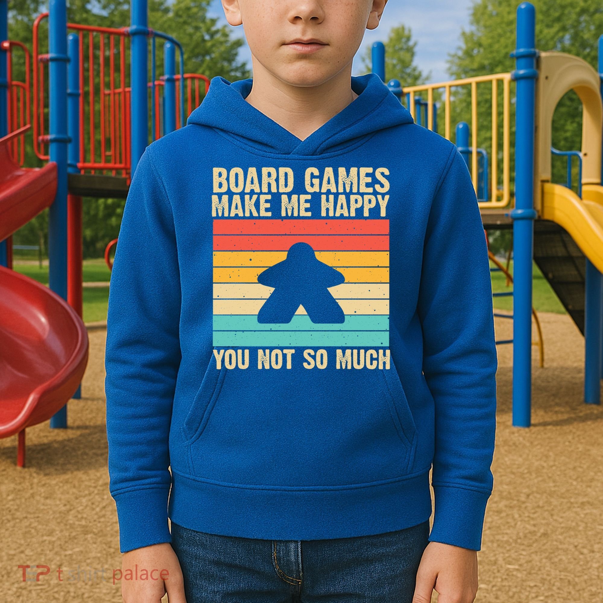 Cool Board Games Meeple Gaming Nerd Game Night Cool Gift Kids Hoodie