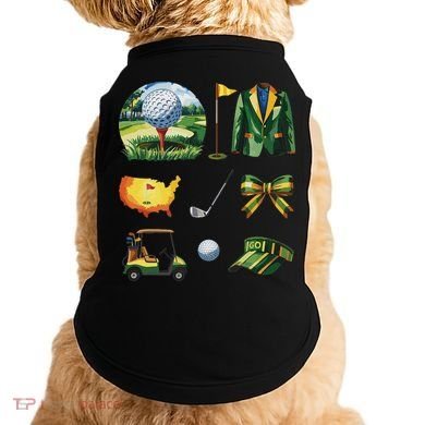 Coquette Bow Golf Tournament Art Doggie Tank