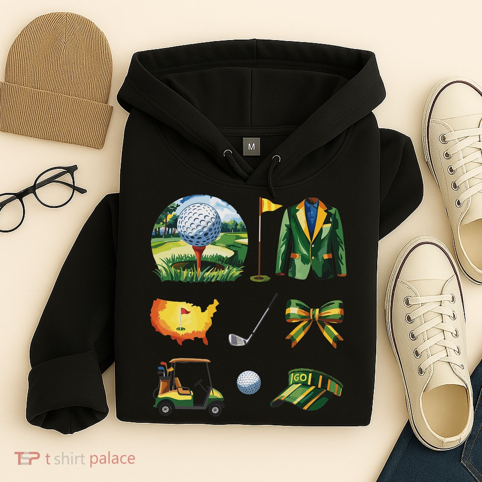 Coquette Bow Golf Tournament Art Hoodie