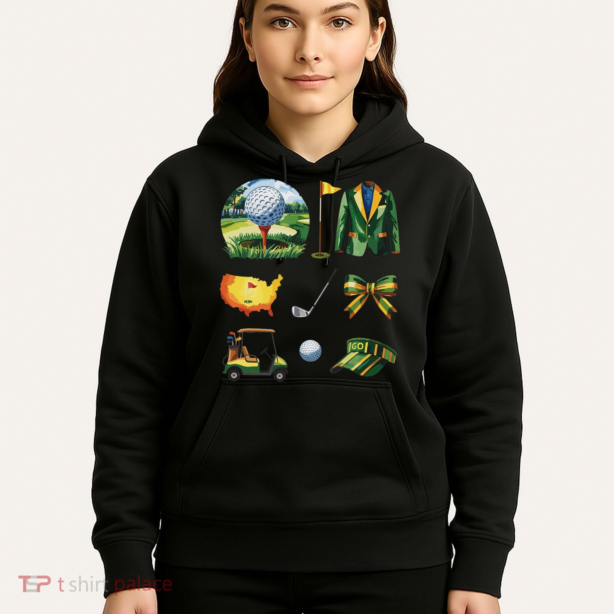 Coquette Bow Golf Tournament Art Hoodie