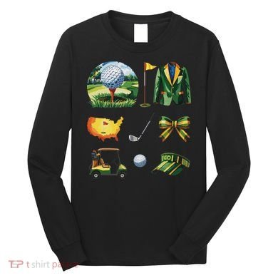 Coquette Bow Golf Tournament Art Long Sleeve Shirt