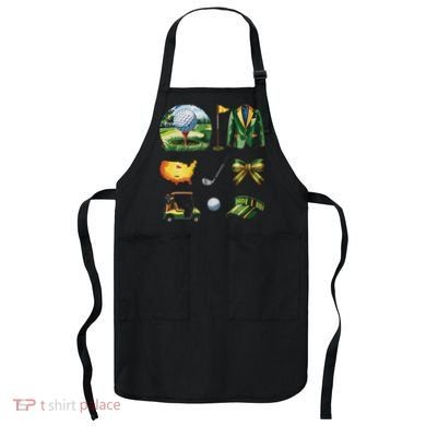 Coquette Bow Golf Tournament Art Apron