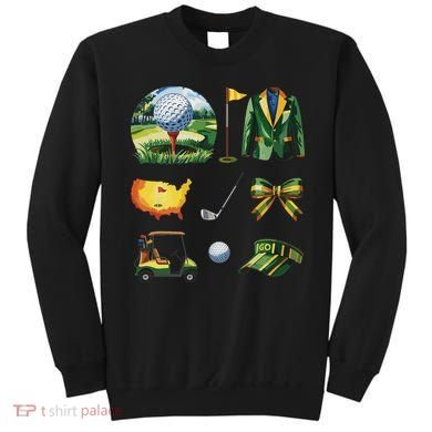 Coquette Bow Golf Tournament Art Sweatshirt