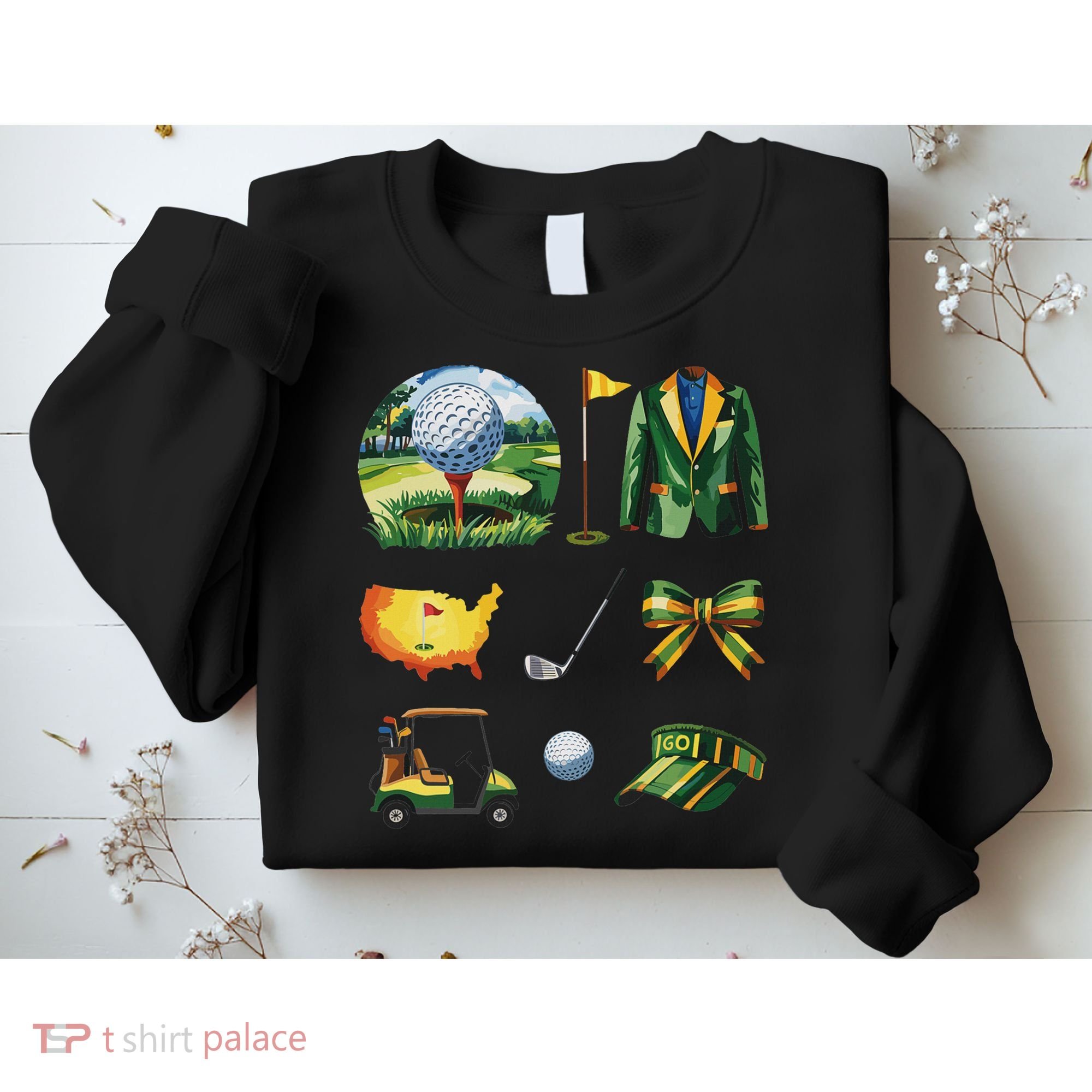 Coquette Bow Golf Tournament Art Sweatshirt