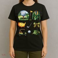 Coquette Bow Golf Tournament Art T-Shirt thumb 4