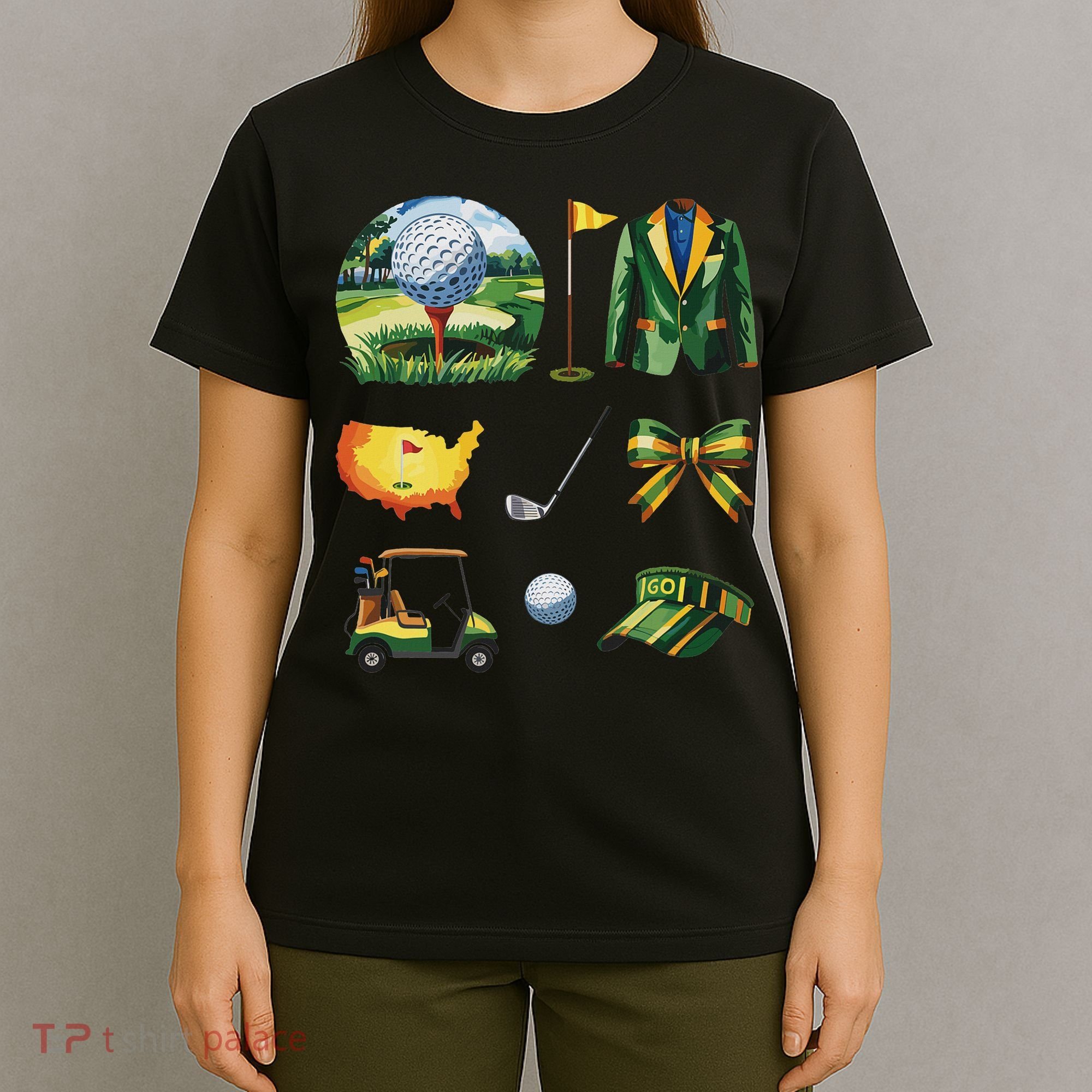 Coquette Bow Golf Tournament Art T-Shirt