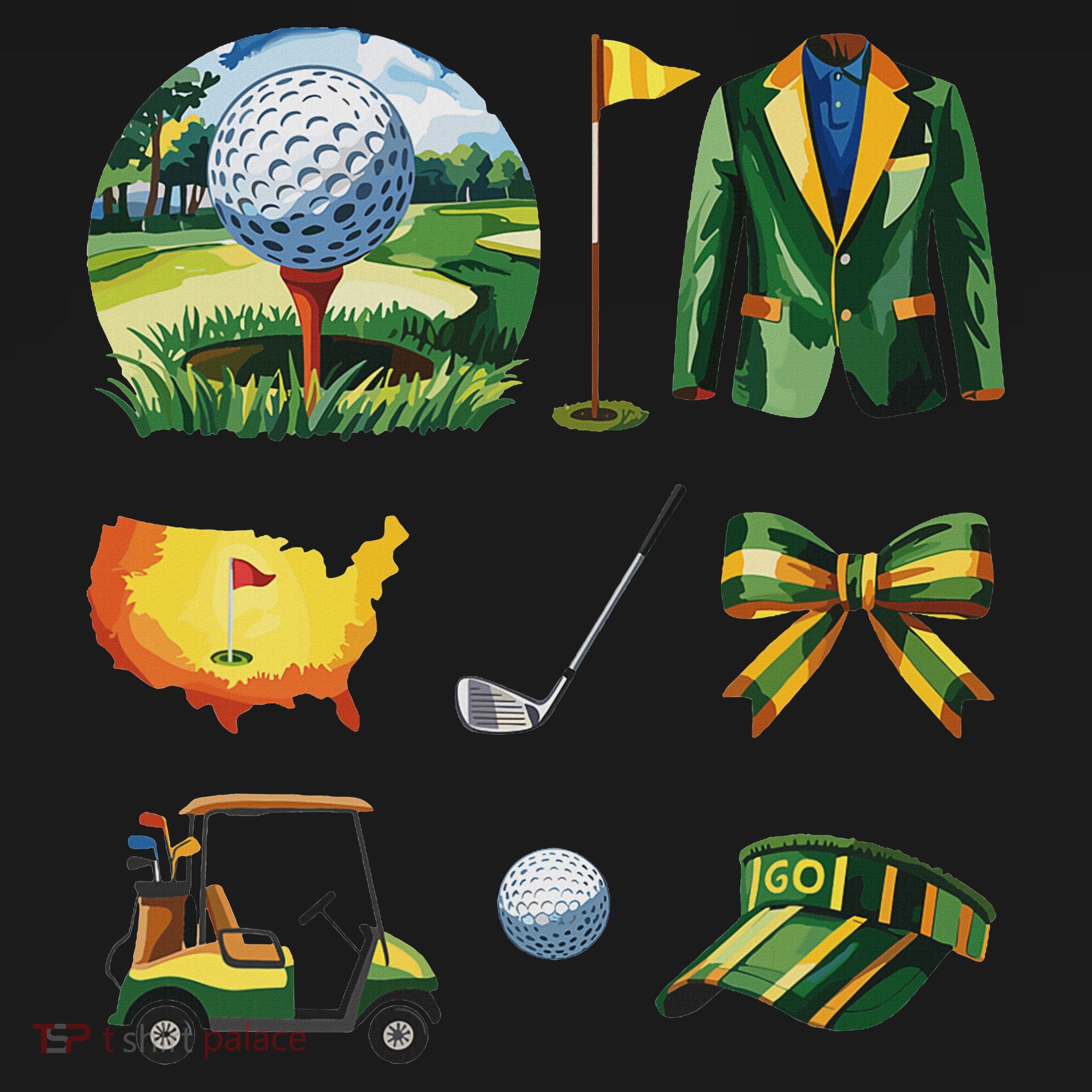 Coquette Bow Golf Tournament Art Polo