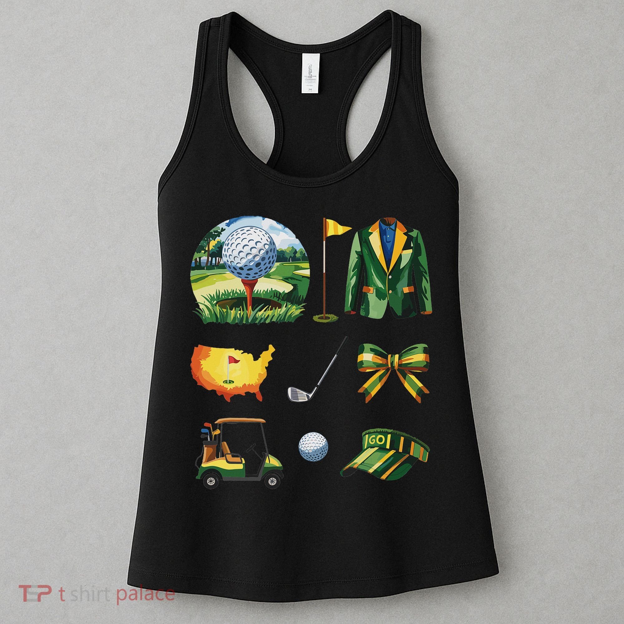 Coquette Bow Golf Tournament Art Women's Tank Top