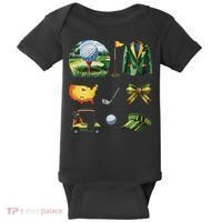 Coquette Bow Golf Tournament Art Baby Bodysuit thumb 0