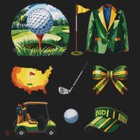 Coquette Bow Golf Tournament Art Hat thumb 2