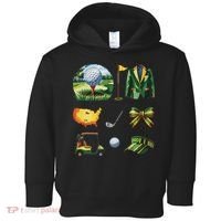 Coquette Bow Golf Tournament Art Toddler Hoodie thumb 0
