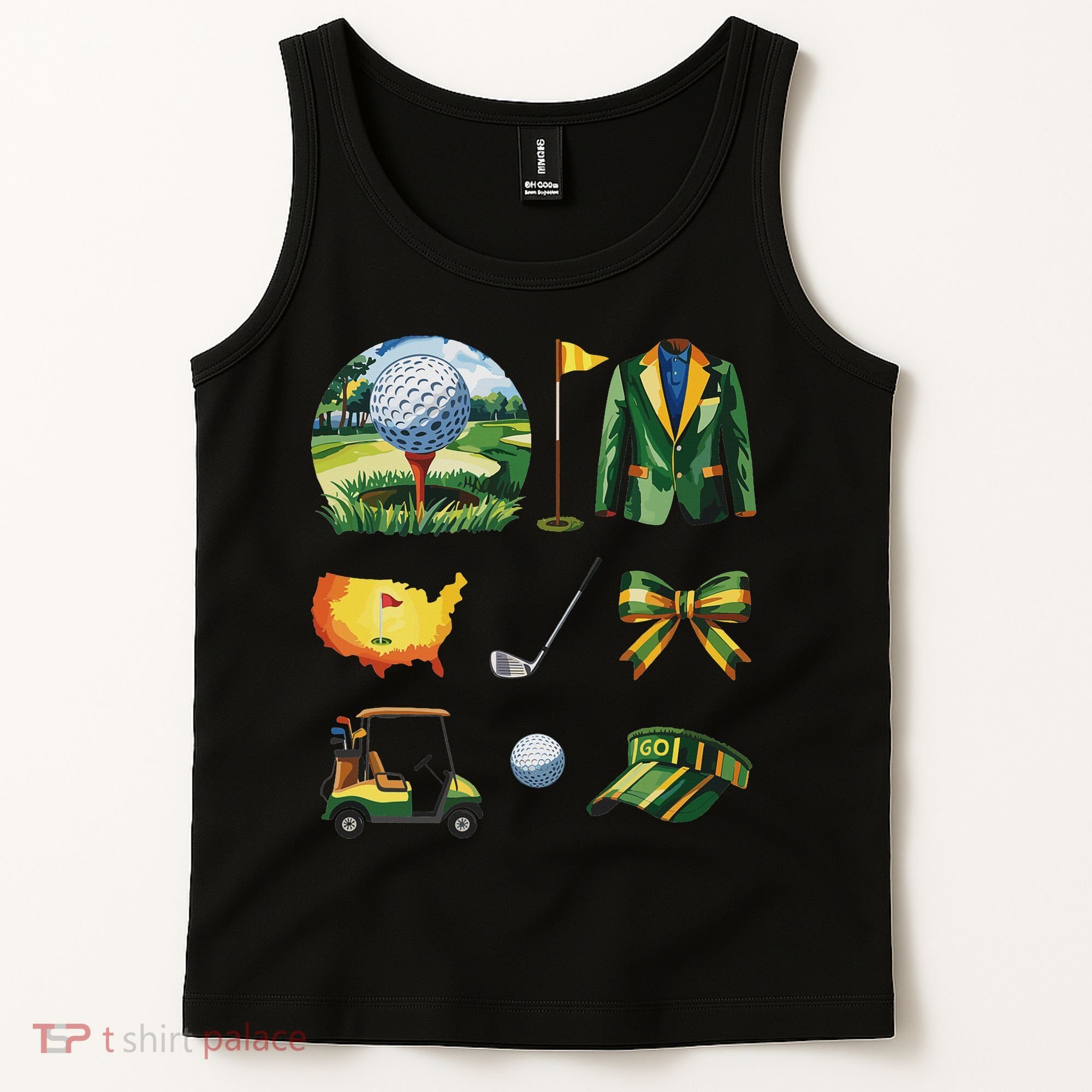 Coquette Bow Golf Tournament Art Tank Top