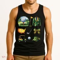Coquette Bow Golf Tournament Art Tank Top thumb 3
