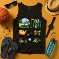 Coquette Bow Golf Tournament Art Tank Top thumb 4