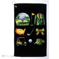 Coquette Bow Golf Tournament Art Golf Towel thumb 0