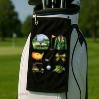 Coquette Bow Golf Tournament Art Golf Towel thumb 2