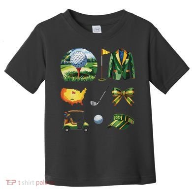 Coquette Bow Golf Tournament Art Toddler T-Shirt