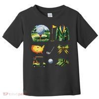 Coquette Bow Golf Tournament Art Toddler T-Shirt thumb 0