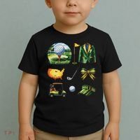 Coquette Bow Golf Tournament Art Toddler T-Shirt thumb 2