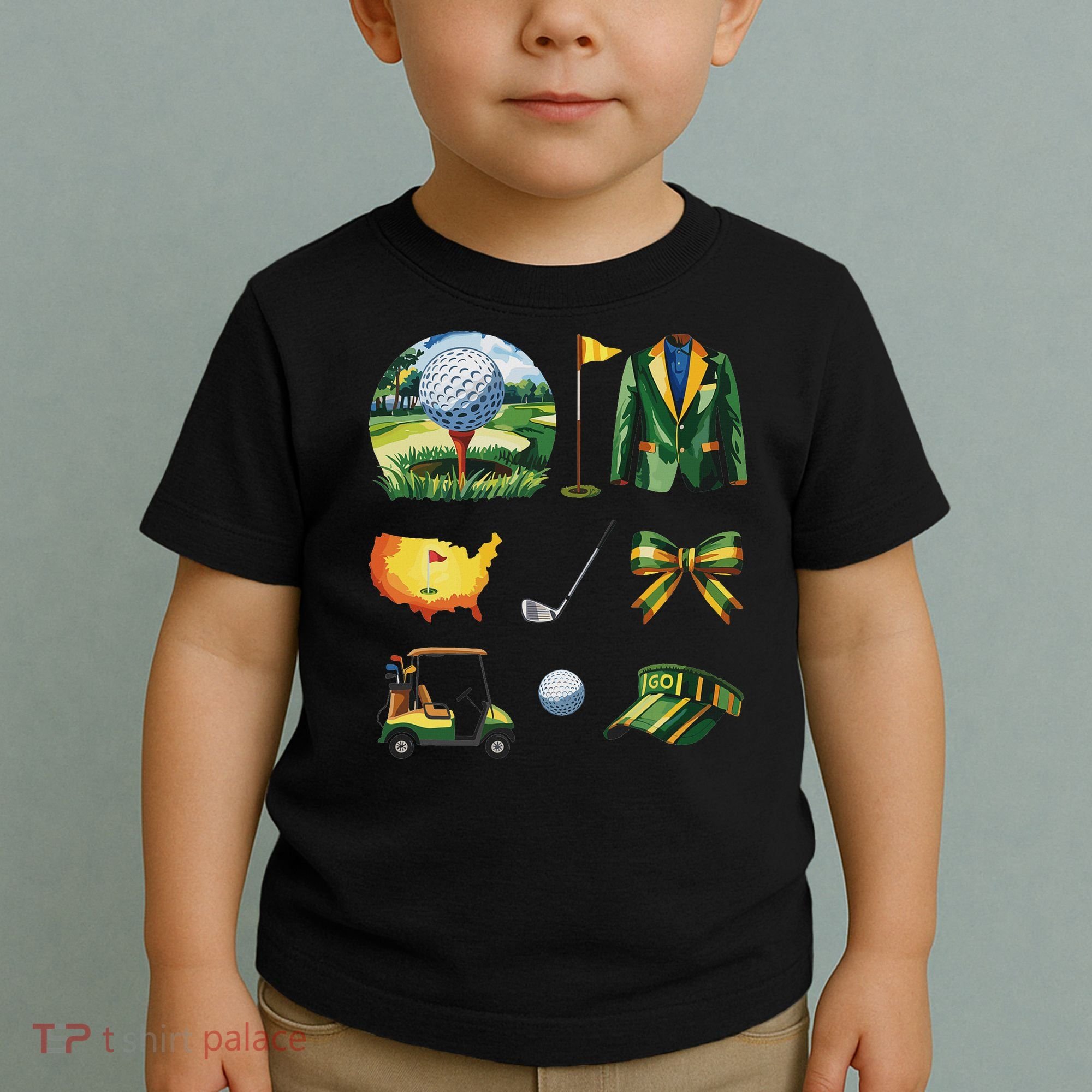 Coquette Bow Golf Tournament Art Toddler T-Shirt