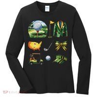 Coquette Bow Golf Tournament Art Women's Long Sleeve Shirt thumb 0