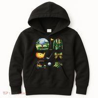 Coquette Bow Golf Tournament Art Kids Hoodie thumb 0