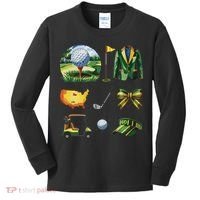 Coquette Bow Golf Tournament Art Kids Long Sleeve Shirt thumb 0
