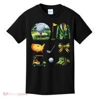 Coquette Bow Golf Tournament Art Kids T-Shirt thumb 0